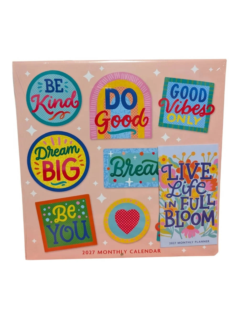 Good Vibes 2027 Monthly Planner Calendar  Set